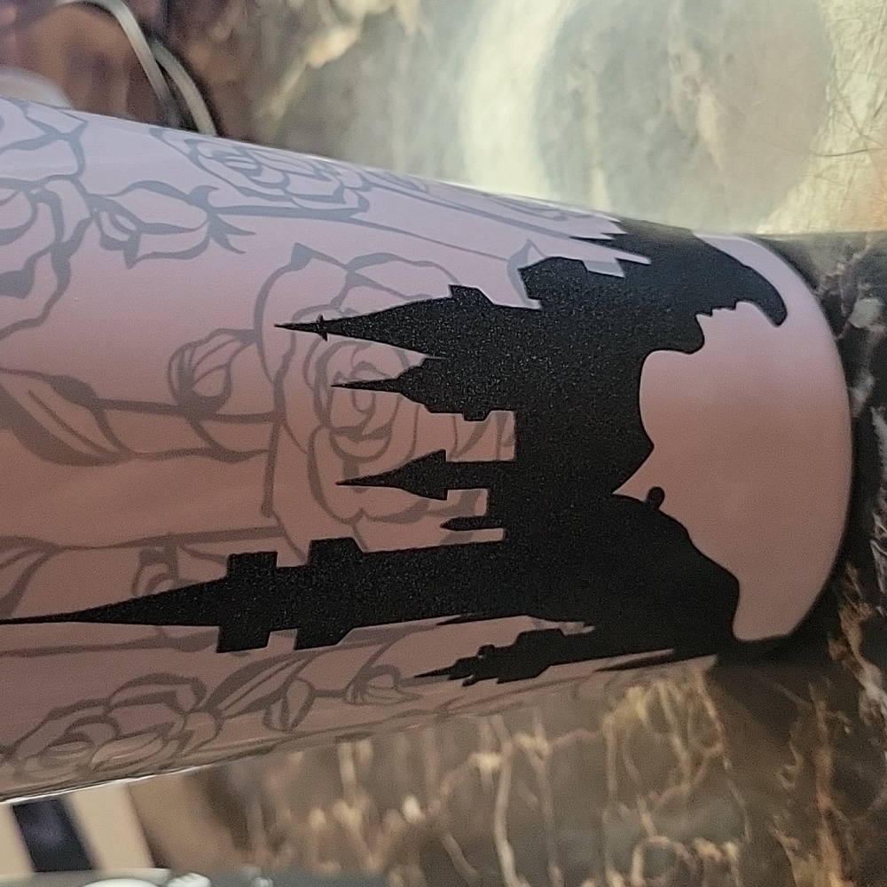Disney Sleeping Beauty Tumbler & Lid Castle Ceramic travel 5 minutes more drink - Picture 6 of 7